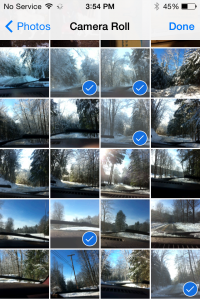 Choosing photos